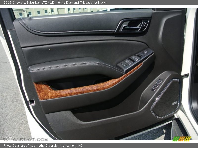 White Diamond Tricoat / Jet Black 2015 Chevrolet Suburban LTZ 4WD