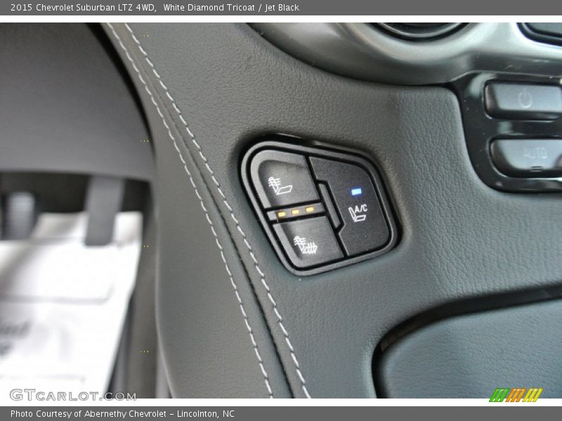 White Diamond Tricoat / Jet Black 2015 Chevrolet Suburban LTZ 4WD