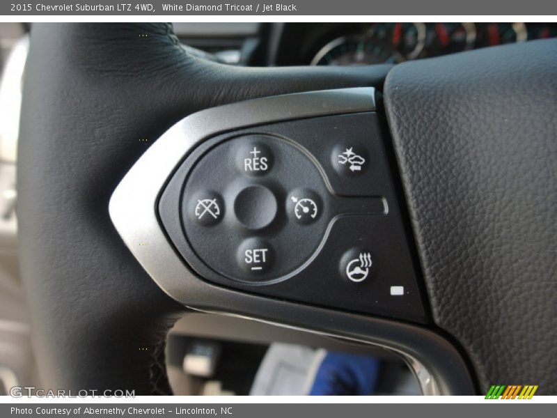 White Diamond Tricoat / Jet Black 2015 Chevrolet Suburban LTZ 4WD