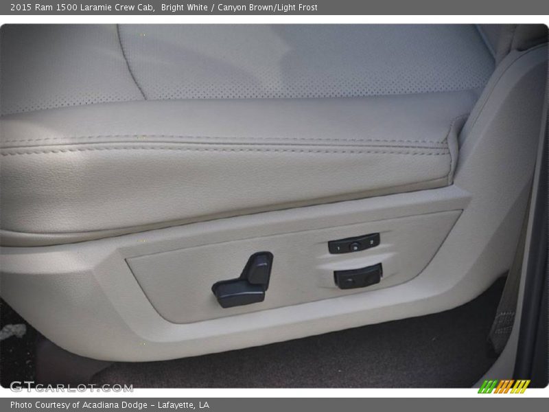 Bright White / Canyon Brown/Light Frost 2015 Ram 1500 Laramie Crew Cab