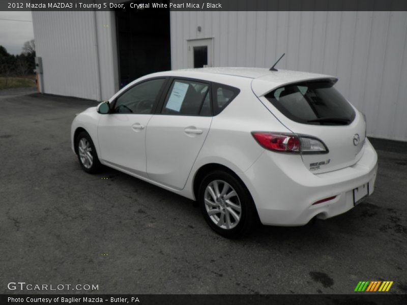 Crystal White Pearl Mica / Black 2012 Mazda MAZDA3 i Touring 5 Door