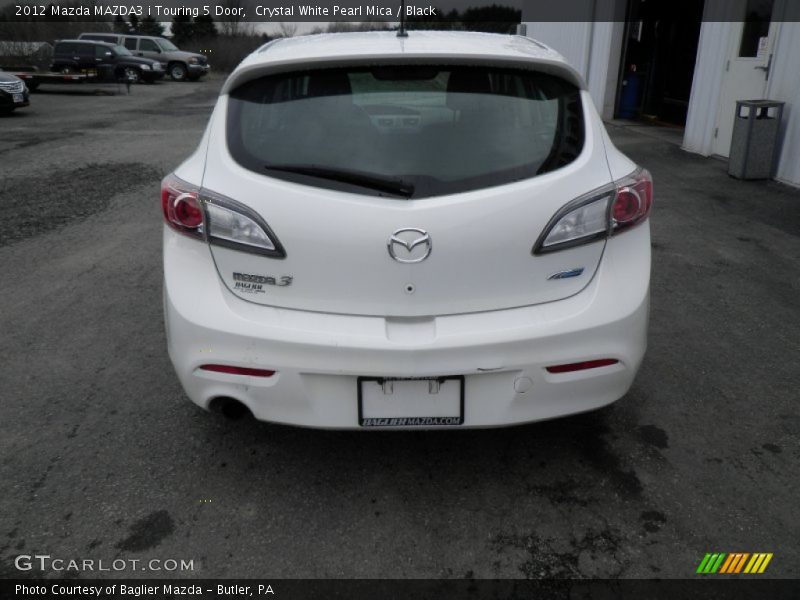 Crystal White Pearl Mica / Black 2012 Mazda MAZDA3 i Touring 5 Door