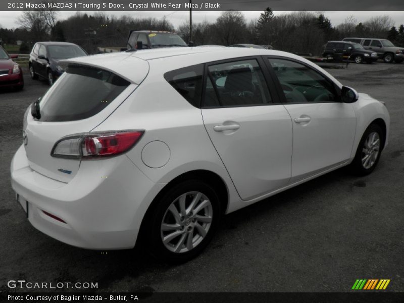 Crystal White Pearl Mica / Black 2012 Mazda MAZDA3 i Touring 5 Door