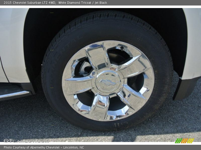 White Diamond Tricoat / Jet Black 2015 Chevrolet Suburban LTZ 4WD