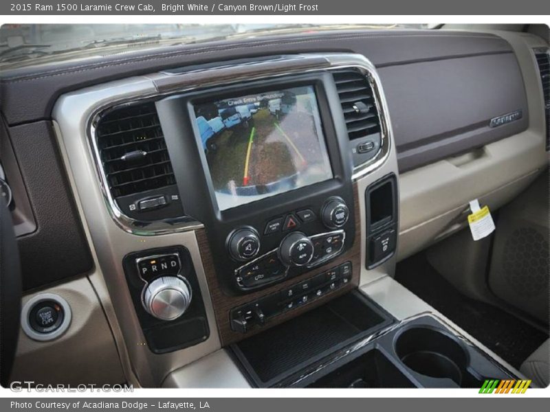 Bright White / Canyon Brown/Light Frost 2015 Ram 1500 Laramie Crew Cab