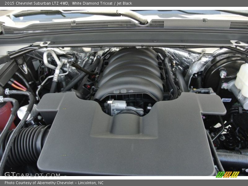 White Diamond Tricoat / Jet Black 2015 Chevrolet Suburban LTZ 4WD
