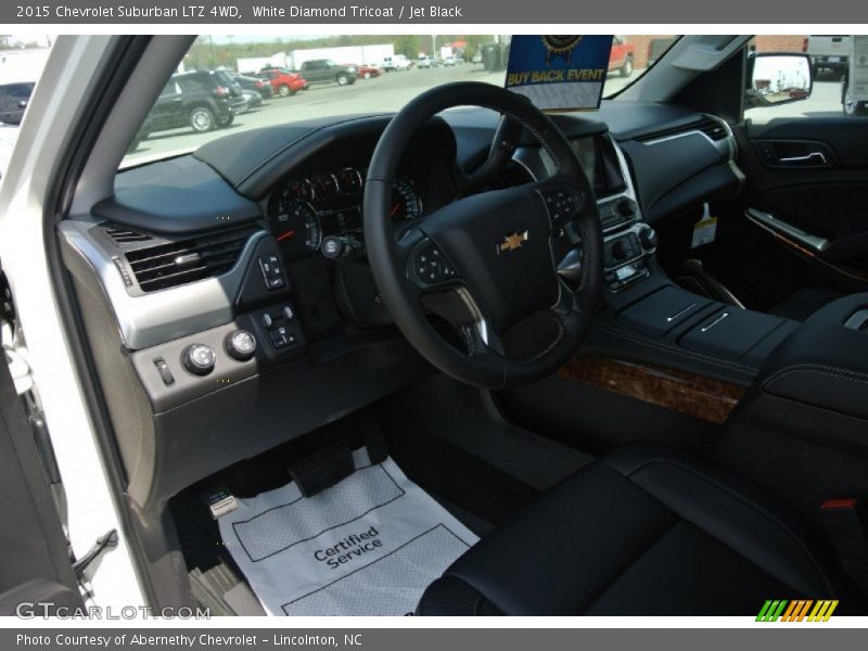 White Diamond Tricoat / Jet Black 2015 Chevrolet Suburban LTZ 4WD