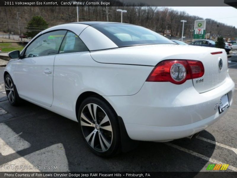 Candy White / Cornsilk Beige 2011 Volkswagen Eos Komfort