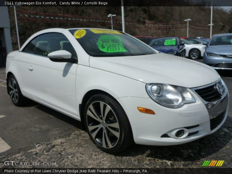 Candy White / Cornsilk Beige 2011 Volkswagen Eos Komfort