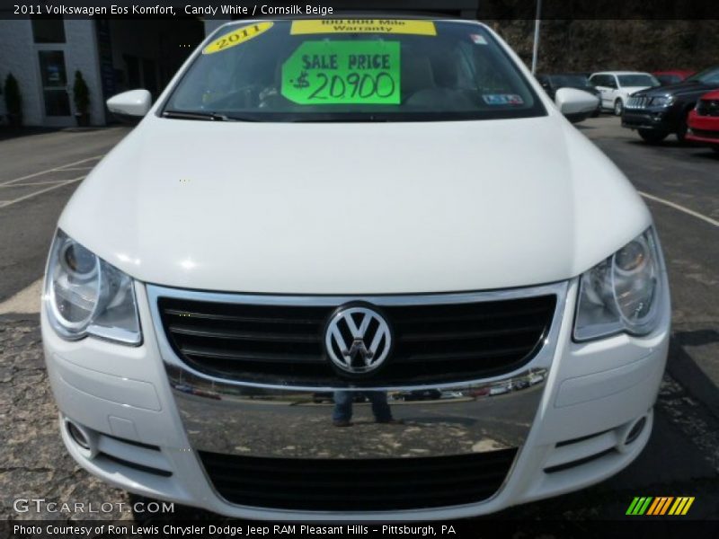 Candy White / Cornsilk Beige 2011 Volkswagen Eos Komfort