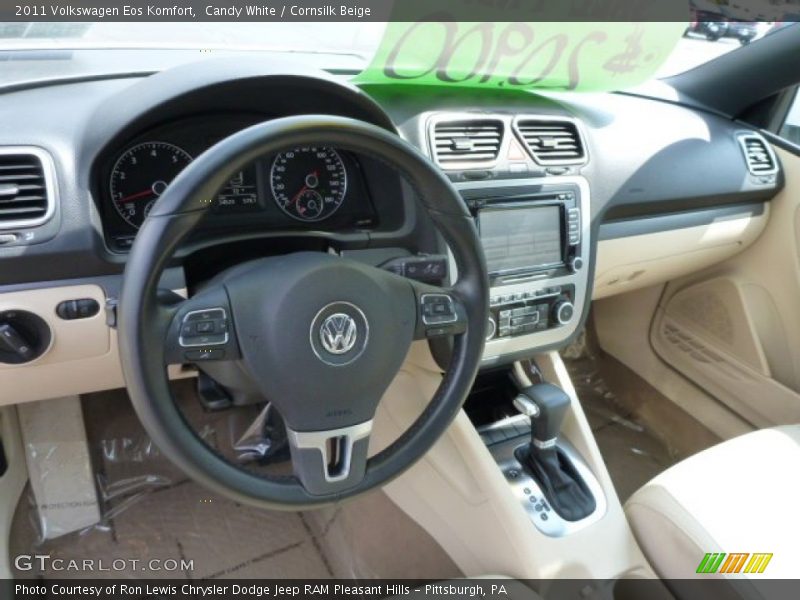 Candy White / Cornsilk Beige 2011 Volkswagen Eos Komfort