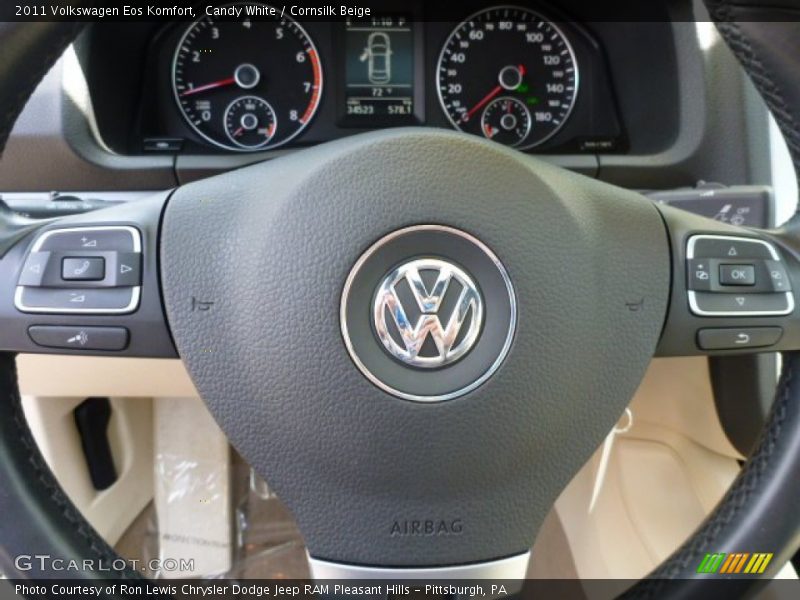 Candy White / Cornsilk Beige 2011 Volkswagen Eos Komfort