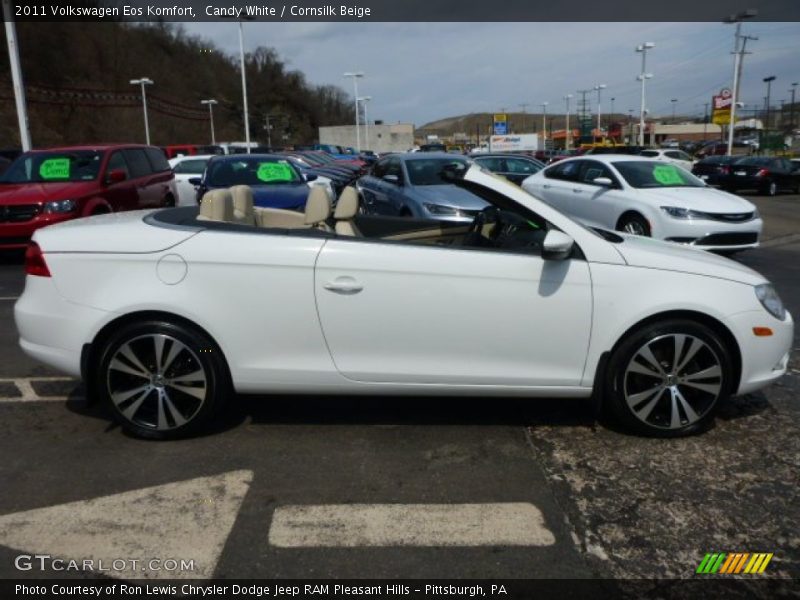 Candy White / Cornsilk Beige 2011 Volkswagen Eos Komfort