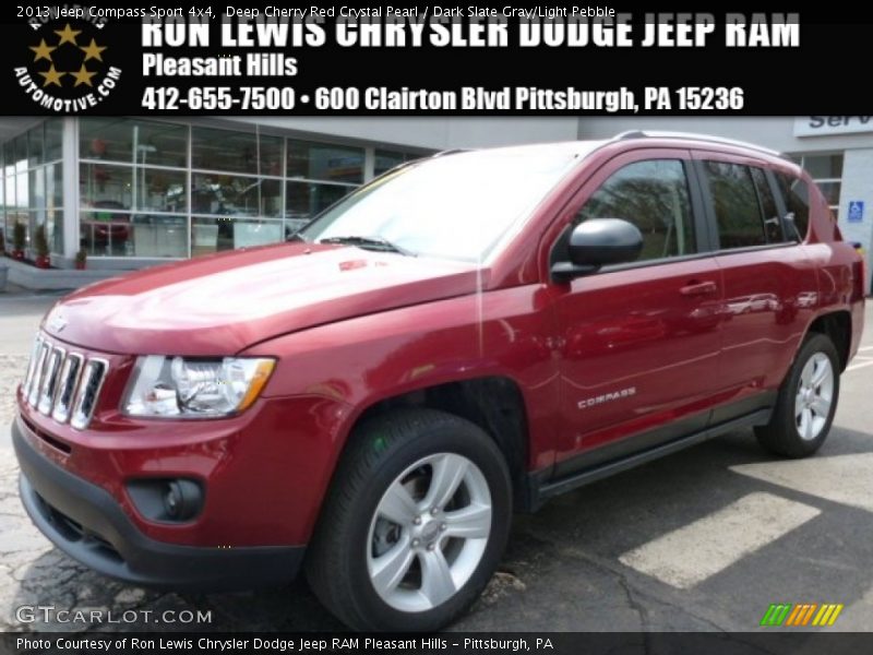 Deep Cherry Red Crystal Pearl / Dark Slate Gray/Light Pebble 2013 Jeep Compass Sport 4x4