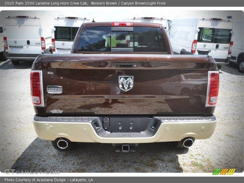 Western Brown / Canyon Brown/Light Frost 2015 Ram 1500 Laramie Long Horn Crew Cab
