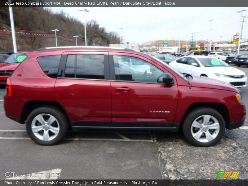 Deep Cherry Red Crystal Pearl / Dark Slate Gray/Light Pebble 2013 Jeep Compass Sport 4x4