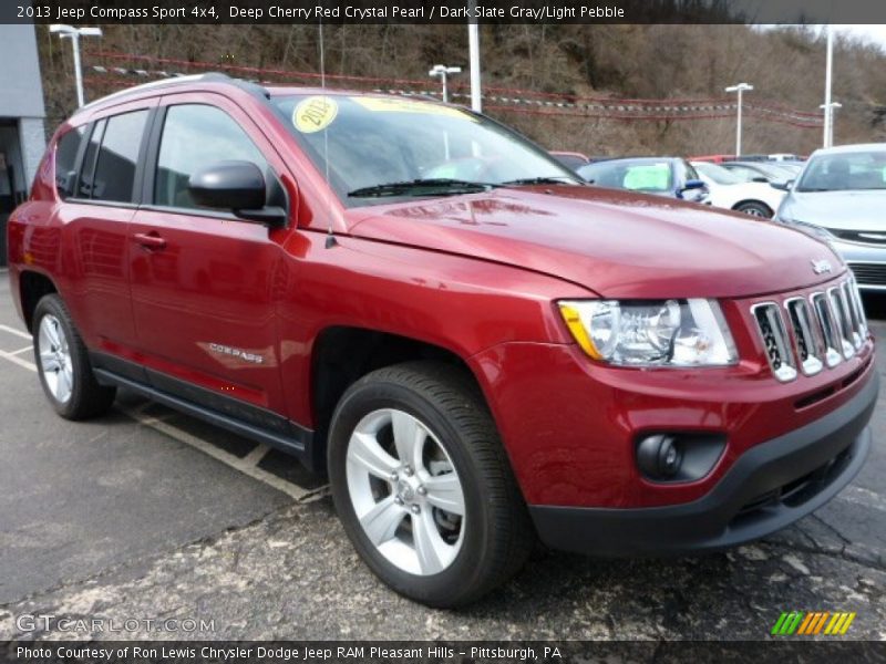 Deep Cherry Red Crystal Pearl / Dark Slate Gray/Light Pebble 2013 Jeep Compass Sport 4x4