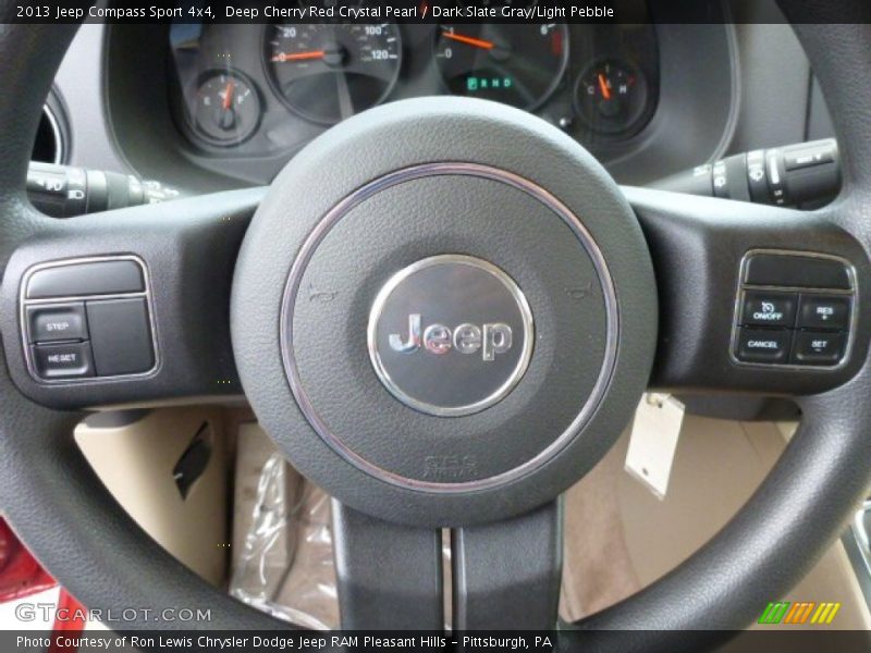 Deep Cherry Red Crystal Pearl / Dark Slate Gray/Light Pebble 2013 Jeep Compass Sport 4x4