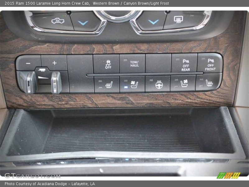 Controls of 2015 1500 Laramie Long Horn Crew Cab