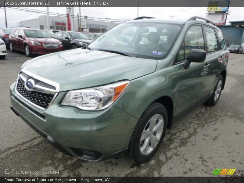 Jasmine Green Metallic / Black 2015 Subaru Forester 2.5i