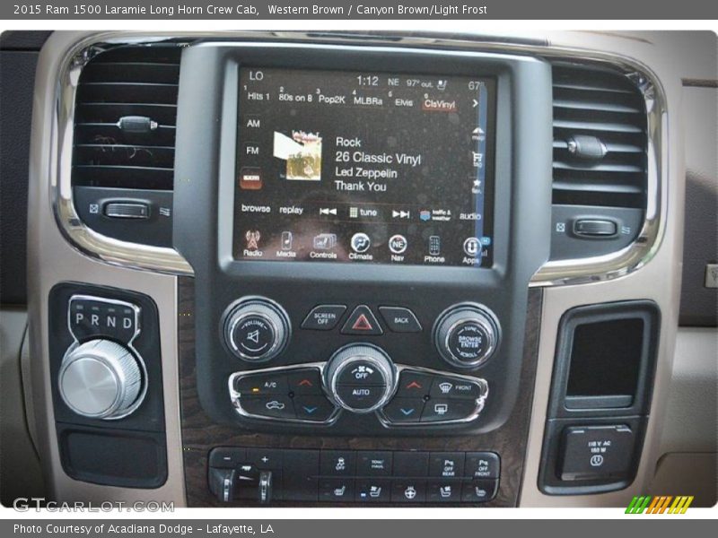 Controls of 2015 1500 Laramie Long Horn Crew Cab