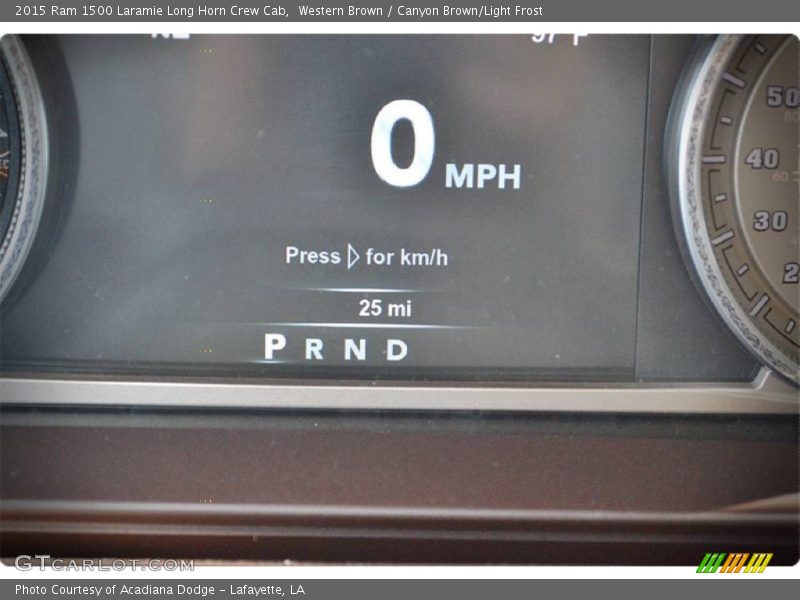 Western Brown / Canyon Brown/Light Frost 2015 Ram 1500 Laramie Long Horn Crew Cab