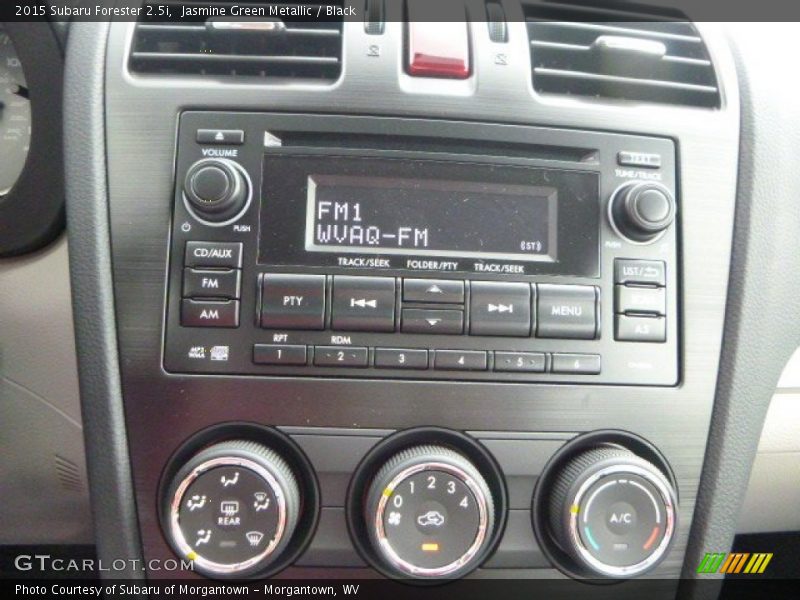 Jasmine Green Metallic / Black 2015 Subaru Forester 2.5i