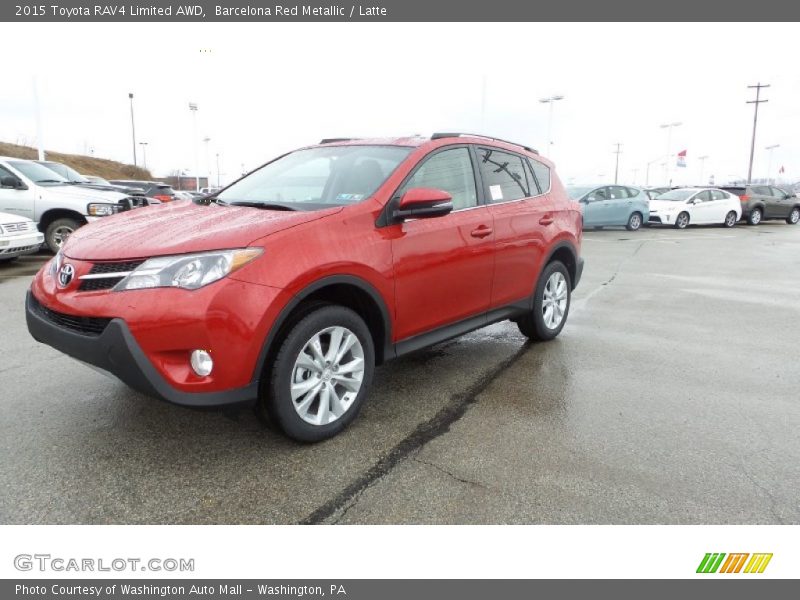 Barcelona Red Metallic / Latte 2015 Toyota RAV4 Limited AWD