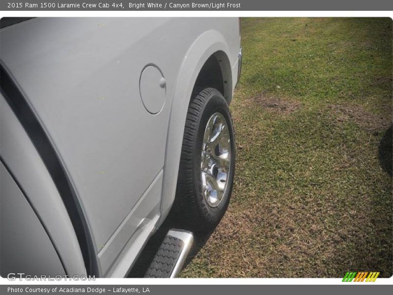 Bright White / Canyon Brown/Light Frost 2015 Ram 1500 Laramie Crew Cab 4x4