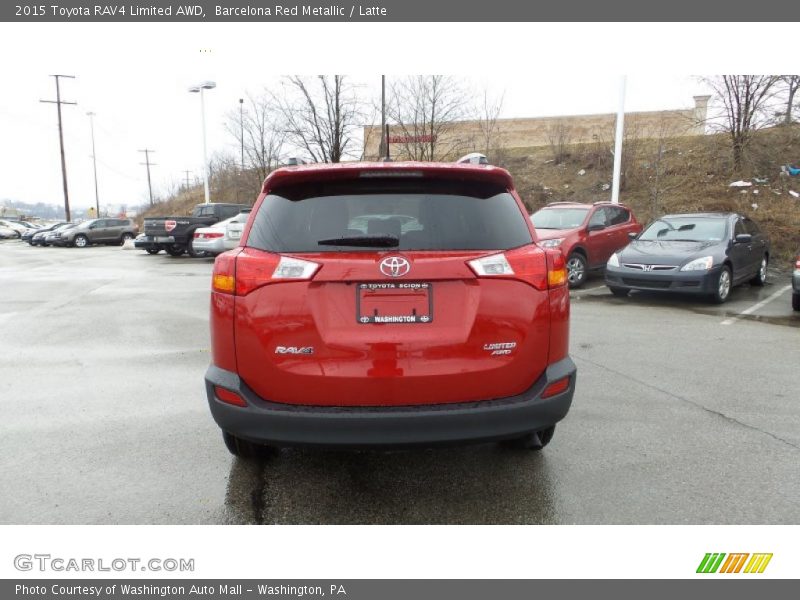 Barcelona Red Metallic / Latte 2015 Toyota RAV4 Limited AWD