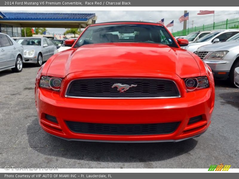 Race Red / Charcoal Black 2014 Ford Mustang V6 Premium Convertible