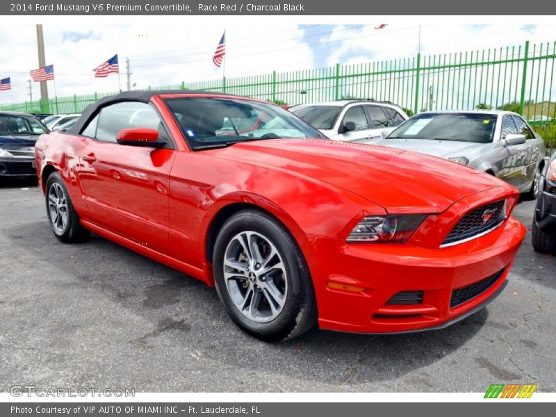 Front 3/4 View of 2014 Mustang V6 Premium Convertible