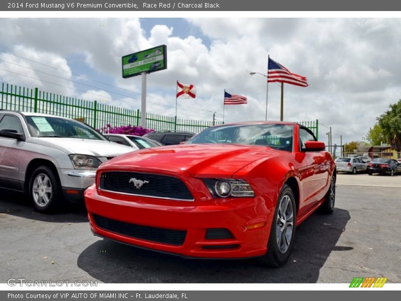 Race Red / Charcoal Black 2014 Ford Mustang V6 Premium Convertible