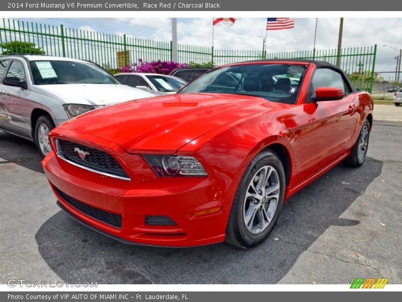 Race Red / Charcoal Black 2014 Ford Mustang V6 Premium Convertible