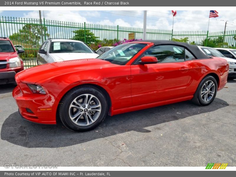 Race Red / Charcoal Black 2014 Ford Mustang V6 Premium Convertible