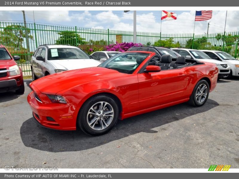 Race Red / Charcoal Black 2014 Ford Mustang V6 Premium Convertible