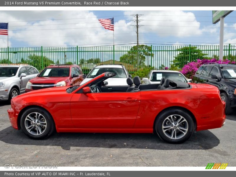 Race Red / Charcoal Black 2014 Ford Mustang V6 Premium Convertible