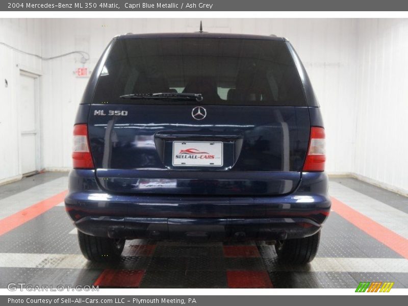 Capri Blue Metallic / Ash Grey 2004 Mercedes-Benz ML 350 4Matic