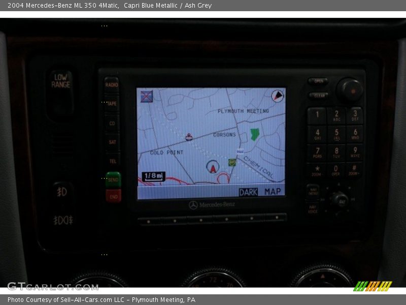 Capri Blue Metallic / Ash Grey 2004 Mercedes-Benz ML 350 4Matic