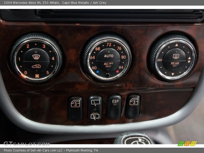 Capri Blue Metallic / Ash Grey 2004 Mercedes-Benz ML 350 4Matic