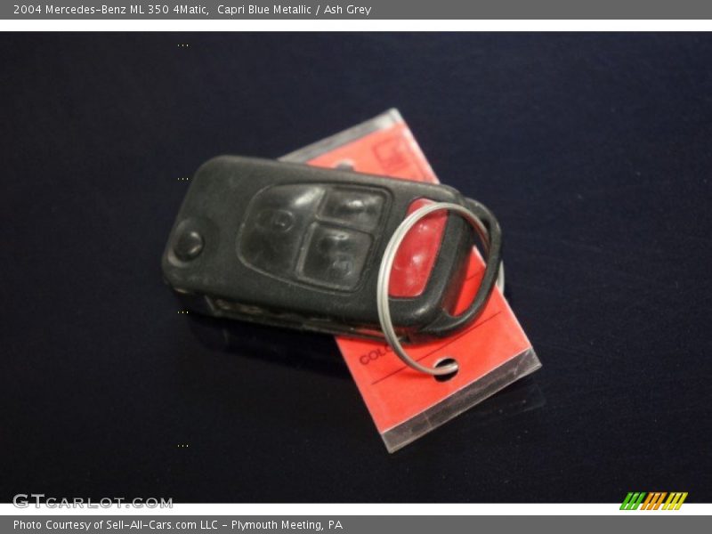 Capri Blue Metallic / Ash Grey 2004 Mercedes-Benz ML 350 4Matic