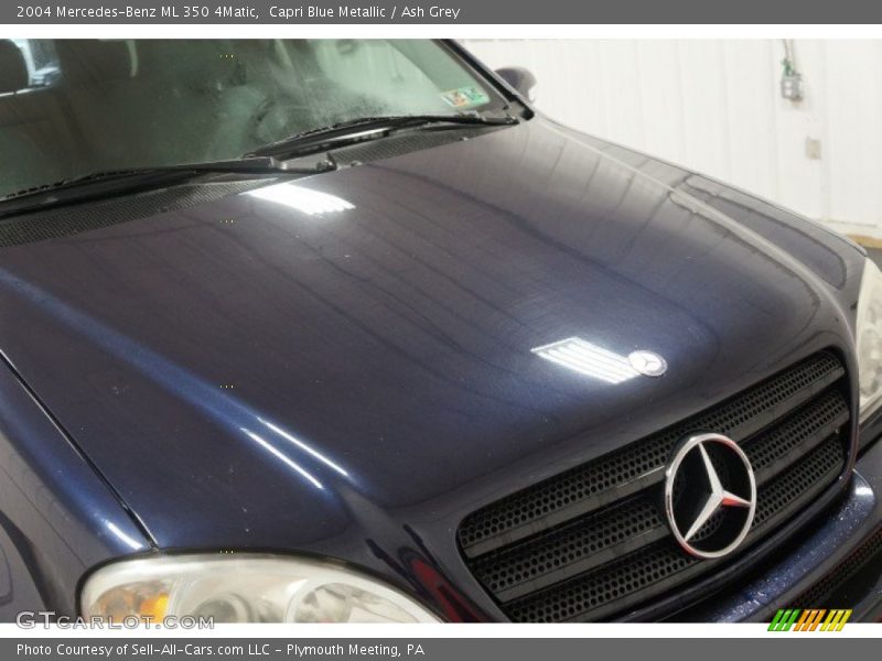 Capri Blue Metallic / Ash Grey 2004 Mercedes-Benz ML 350 4Matic