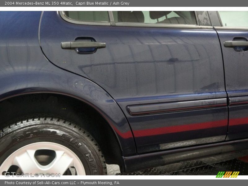 Capri Blue Metallic / Ash Grey 2004 Mercedes-Benz ML 350 4Matic