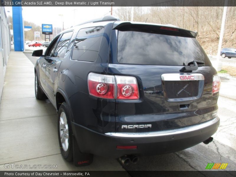 Deep Blue Metallic / Light Titanium 2011 GMC Acadia SLE AWD