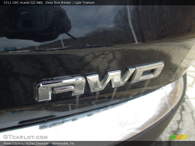 Deep Blue Metallic / Light Titanium 2011 GMC Acadia SLE AWD