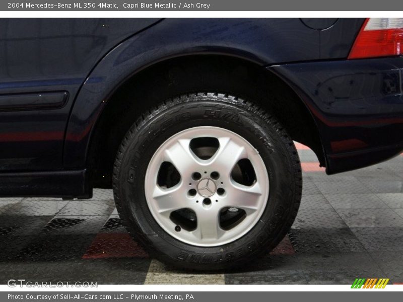 Capri Blue Metallic / Ash Grey 2004 Mercedes-Benz ML 350 4Matic