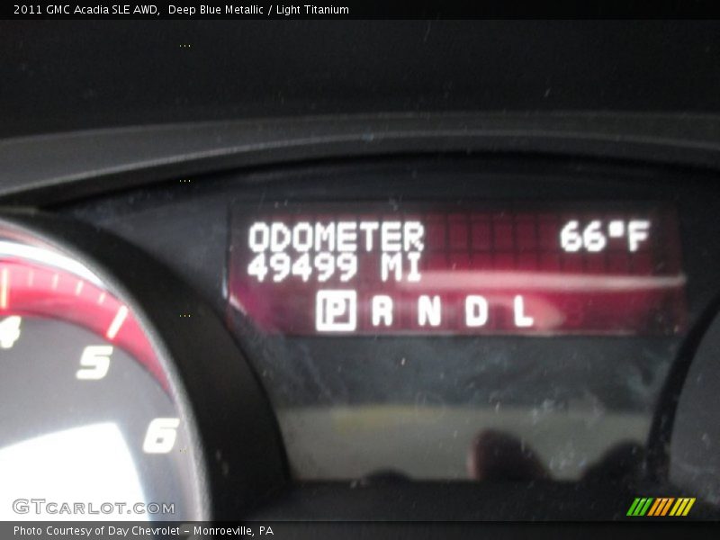 Deep Blue Metallic / Light Titanium 2011 GMC Acadia SLE AWD