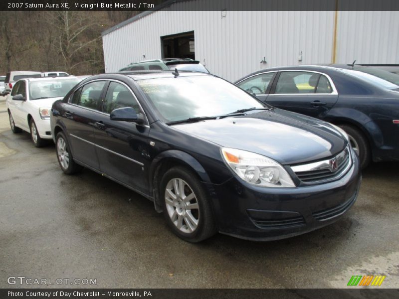 Midnight Blue Metallic / Tan 2007 Saturn Aura XE