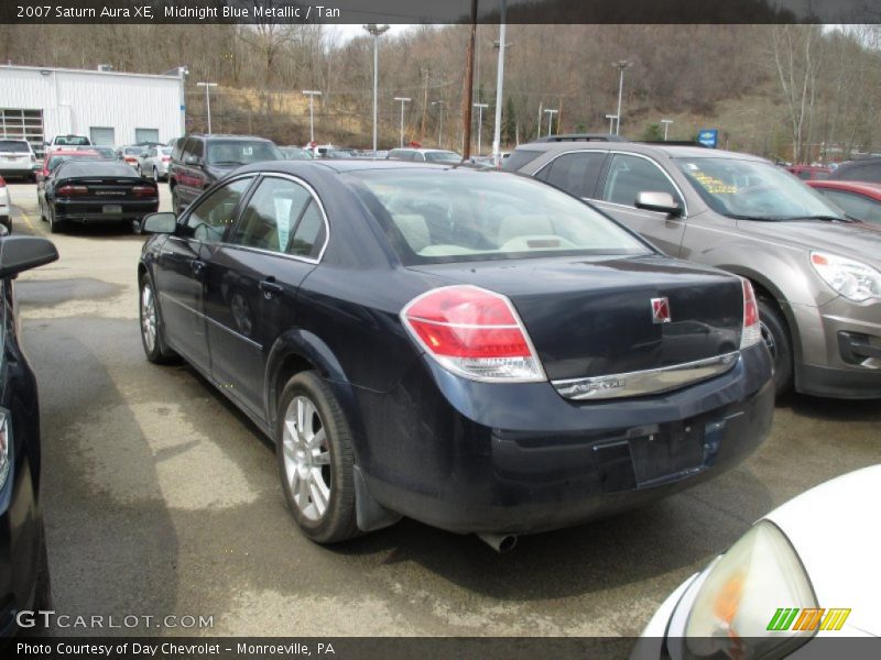 Midnight Blue Metallic / Tan 2007 Saturn Aura XE