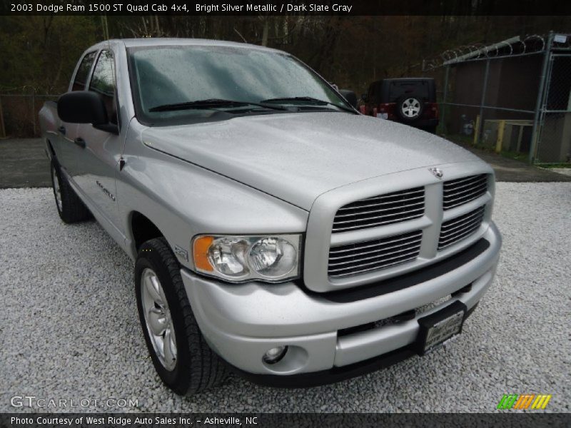 Bright Silver Metallic / Dark Slate Gray 2003 Dodge Ram 1500 ST Quad Cab 4x4